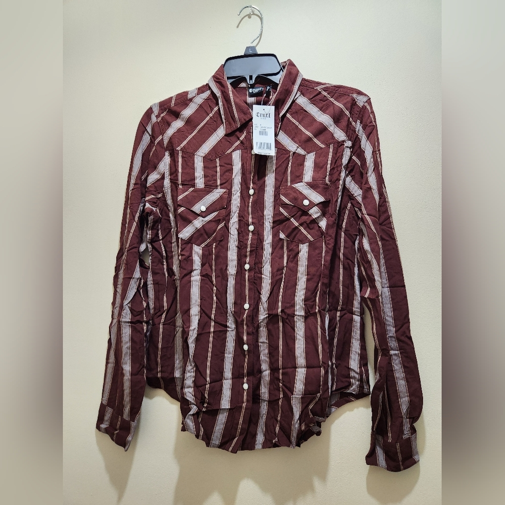 NWT Cruel Girl Red Roan Blouse